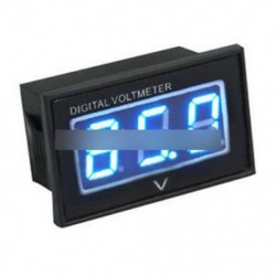 Kék - Digitális vízálló voltmérő feszültségmérő Voltmérő DC 2.7-30V elektromos autóhoz