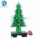 3D Xmas Tree Diy készletek Flash LED áramkör karácsonyi fák LED 7 színes fény