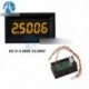 Sárga LED 5 számjegy DC 0-4.3000-33.000V digitális feszültségmérő autó panel