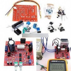 Piros 0-30V 2mA-3A folyamatosan szabályozható DC szabályozott tápegység DIY készlet PCB