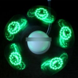 LED ventilátor Mini USB tápellátású hűtés A valós idejű kijelző funkció villog