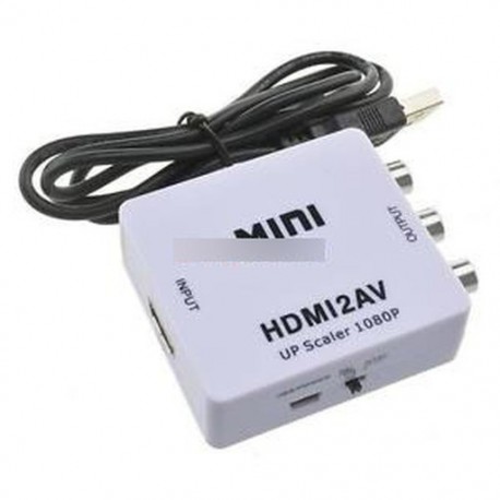 HDTV Mini Composite 1080P HDMI és RCA audió videó AV CVBS adapter átalakító