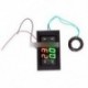 Digitális ampermérő-feszültségmérő LCD panel Amp Volt Meter Gauge AC 100A 80-300V Fekete