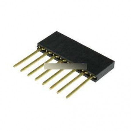 100db 8 db 2,54 mm-es halmozott hosszú lábak Femal fejléc Arduino pajzshoz
