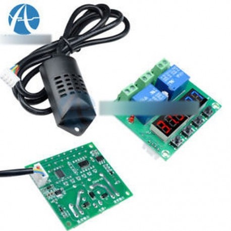 DC 12V XH-M452 kettős LED termosztát hőmérséklet páratartalom higrométer vezérlő