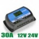 30A - 10A 20A 30A 12V / 24V napelemes töltő vezérlő elemszabályozó USB LCD PWM