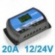 30A - 10A 20A 30A 12V / 24V napelemes töltő vezérlő elemszabályozó USB LCD PWM