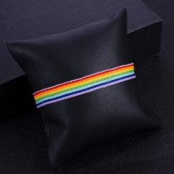 Vintage kötél szivárvány lánc charm karkötő Gay Pride karkötő Barátság divat karkötő