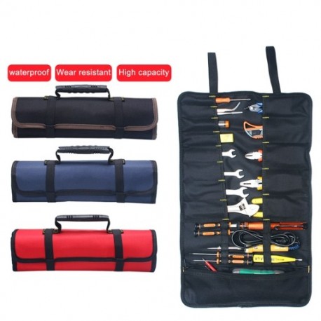 Univerzális motorkerékpár tekercses szerszámok, többfunkciós Oxford Pocket Toolkit, hengerelt táska, nagy kapacitás