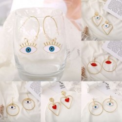 Női Retro Eye szerződött punk fülbevaló Női hullám luxus geometriai függő fülcseppek ékszer ajándék