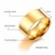 10 mm ezüst / arany / rózsa arany zenekar rozsdamentes acélból készült női férfi eljegyzési gyűrű