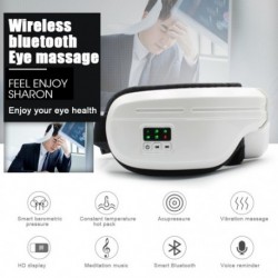 Elektromos rezgésű Bluetooth szemmasszázs készülék ráncok fáradtsága enyhíti a  kompressziós terápiás szemüveget
