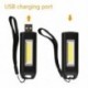 USB töltéssel hordozható Mini COB LED zseblámpa kulcstartó lámpa kemping kültéri fáklya