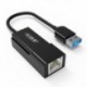 USB gigabites Ethernet adapter 10/100 / 1000Mbps USB 3.0 Lan vezetékes hálózati kártya Rj45 portos USB Splitter Win / Mac