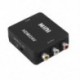 HDMI-AV konverter HDMI-RCA műanyag dobozos video konverter támogatás 1080P