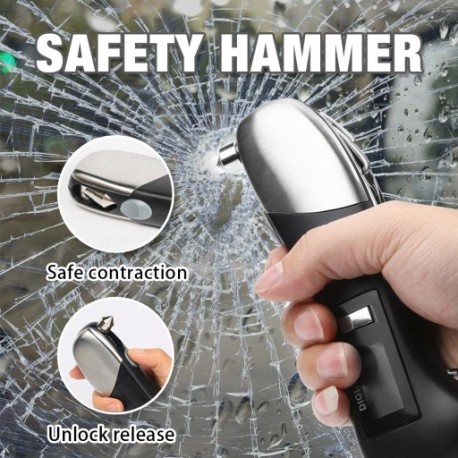 9 az 1-es digitális autó gumiabroncs-nyomásmérő, 150PSI, multifunkcionális mentőeszköz, elemlámpa tigris fogó,