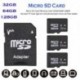 Micro SD kártya memóriakártya 32 GB 64 GB 128 GB microsd TF kártya 2 GB mobiltelefonhoz / mp3 micro sd Ingyenes olvasó