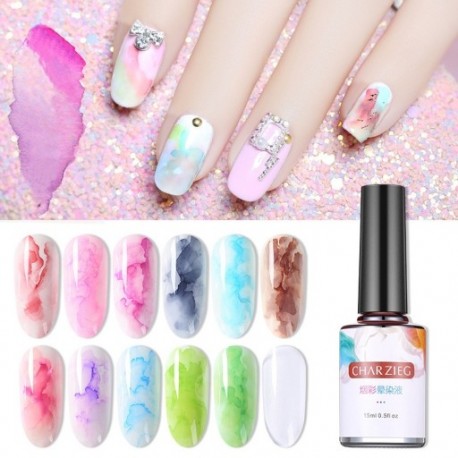 CHARZIEG Akvarell effektes géllakk - zselés körömlakk körömhöz - műkörömhöz