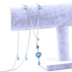 Új divat strasszos hasa gomb lánc derék lánc piercing ékszerek