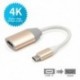 HDTV HDMI jelkábel USB-C 3.1 C-Type-HDMI adapter csatlakozókábel