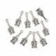 10db antik ezüst bor és borospohár Charm ékszer készítéséhez 17 * 8mm
