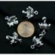 8db 20x13mm esernyő 3D Charms, antik ezüst tónusú medál gyöngy, ami DIY