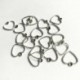 300 db 13x13 mm-es üreges szívű varázsa antik ezüst tónusú ékszerkészítés