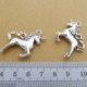 12db egyszarvú Charm tibeti ezüst gyöngy 17 és 28 mm-es ékszerkészítés