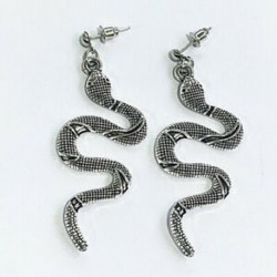 Divatos vintage kígyó alakú láncfülbevalók nőknek retro lány fülbevalókhoz