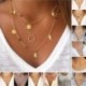 *34 - Divat nőknek varázsát ékszerek Crystal Choker nyilatkozat Vállpántos medál nyaklánc lánc