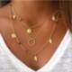 *34 - Divat nőknek varázsát ékszerek Crystal Choker nyilatkozat Vállpántos medál nyaklánc lánc