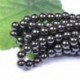 Metallic Black - Természetes drágakő kerek kő laza gyöngyök tétel 4mm 6mm 8mm 10mm barkács ékszerek készítése