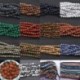Mixed Carnelian - Természetes drágakő kerek kő laza gyöngyök tétel 4mm 6mm 8mm 10mm barkács ékszerek készítése