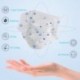 50db Unisex eldobható háromrétegű gyerek szájmaszk - Csillag és Hold mintákkal