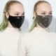 Női szájmaszk pamut anti por anti haze mosható újrafelhasználható csillogó arcmaszk Paillette-tel