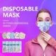 10db / csomag egyedi eldobható arcmaszk speciális 3 rétegű por vírus elleni szájmaszk