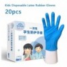 20db Gyerek eldobható latex gumikesztyű írás étkezési festés PVC kesztyű