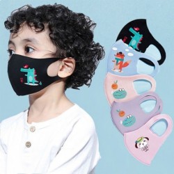 Rajzfilmes gyermek Mosható lélegző ellenálló anti-haze védő szájmaszk