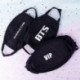 Fekete szájmaszk választható mintával - KPOP - BTS - WANNA ONE - SEVENTEEN