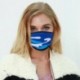 Kék álcázás - 10db álca leopárdmintás kültéri kerékpározás lélegző száj MASZK