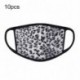 Kék álcázás - 10db álca leopárdmintás kültéri kerékpározás lélegző száj MASZK