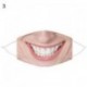 3 - Mosolygó arckifejezés  pamut arc száj MASZK Halloween Party Prop