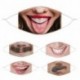 1 - Mosolygó arckifejezés  pamut arc száj MASZK Halloween Party Prop