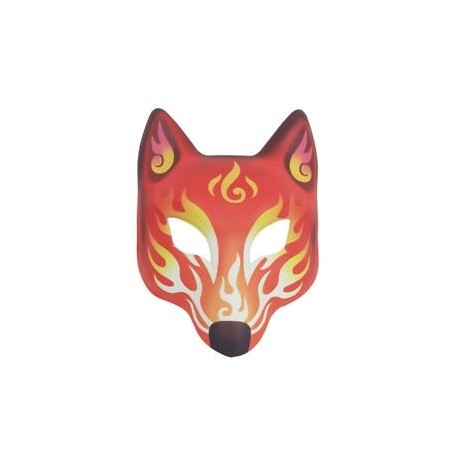 Láng - csillagkép láng róka teljes arcvédő takaró Halloween kozmetika kellék