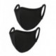 Fekete - ÚJRAFELHASZNÁLHATÓ NŐI FÉRFI MOSHATHATÓ arc száj MASZK  VÉDELEM