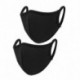 Fekete - ÚJRAFELHASZNÁLHATÓ NŐI FÉRFI MOSHATHATÓ arc száj MASZK  VÉDELEM