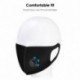 Fekete - ÚJRAFELHASZNÁLHATÓ biztonsági védőszűrő száj MASZK orrszűrő pamut