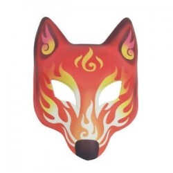 Láng - Róka teljes arcvédő takaró karádé Halloween