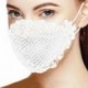 Rózsaszín - Csipkés Porálló - Légáteresztő szájmaszk