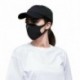 Fekete - 20x újrafelhasználható női férfi mosható arc védő maszk